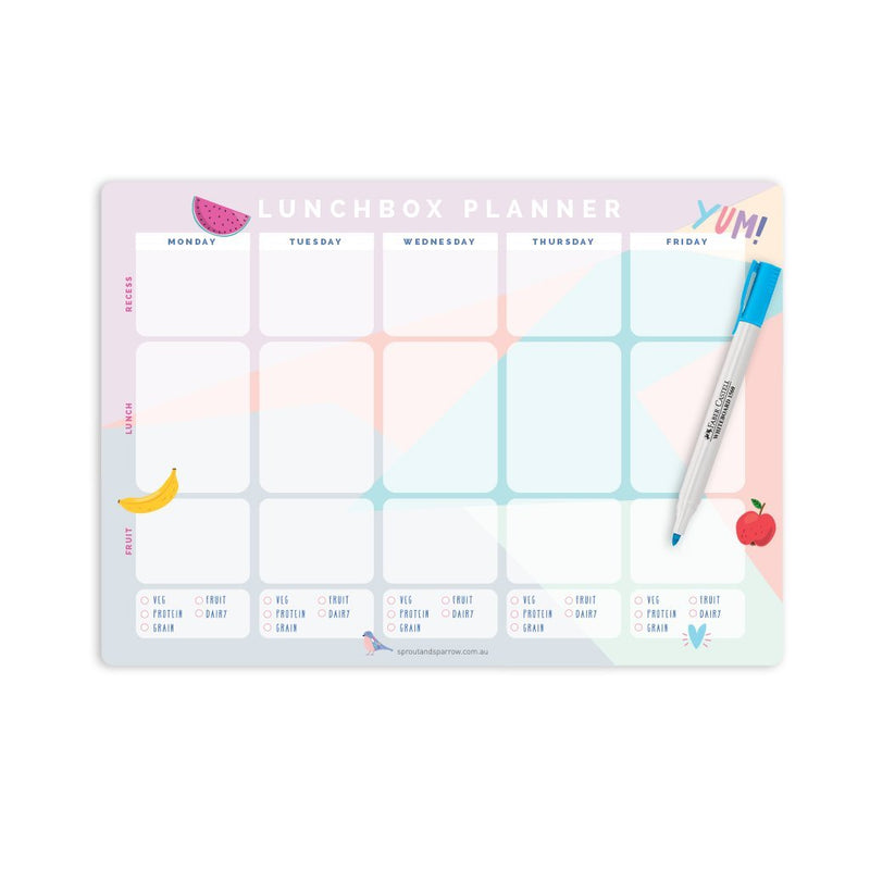 MAGNETIC WRITE ON LUNCH BOX PLANNER