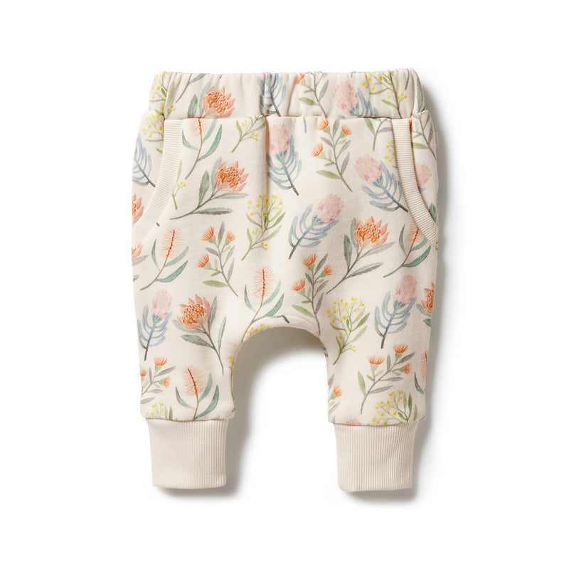 Organic French Terry Slouch Pant (Pretty Floral)