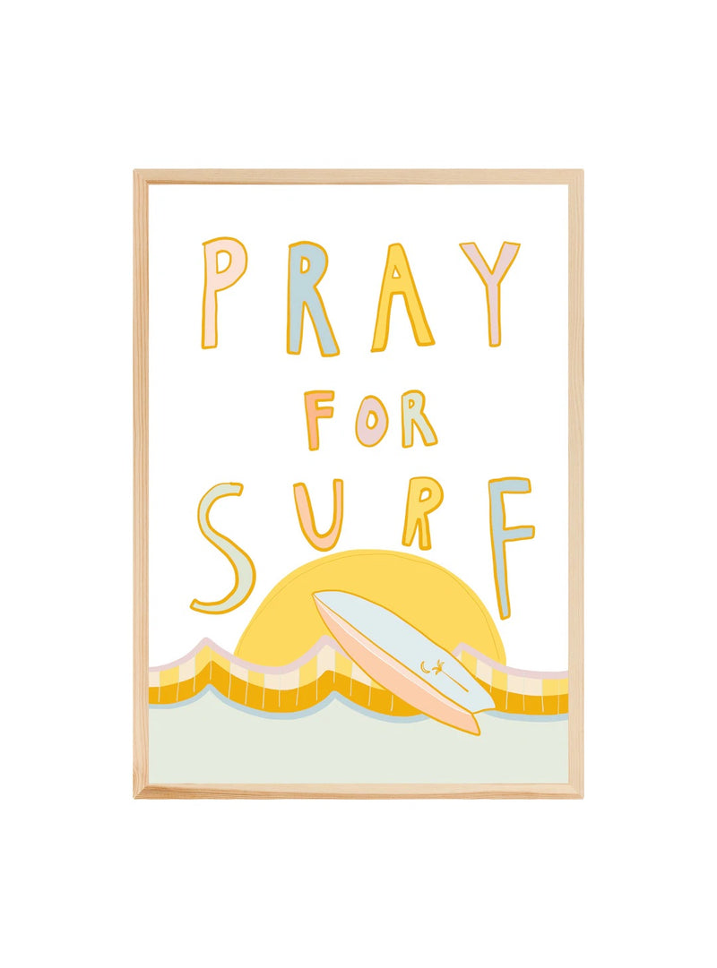 Pray for surf (PASTEL) ~ Fine art print