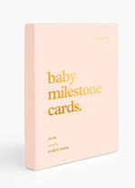 PINK/CREAM BABY MILESTONE CARDS